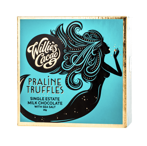Willie's Cacao - Praline Truffles Milk Chocolate with Sea Salt 35g