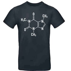 Joe Frex T-Shirt Sort m/kemi symbol tryk for koffein
