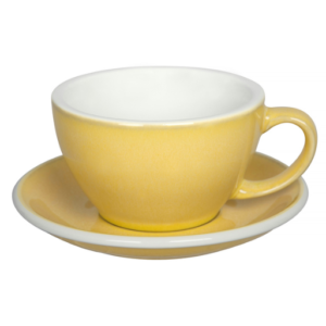 Loveramics Egg - Cafe Latte 300 ml Kop og underkop Lys gul (Butter)